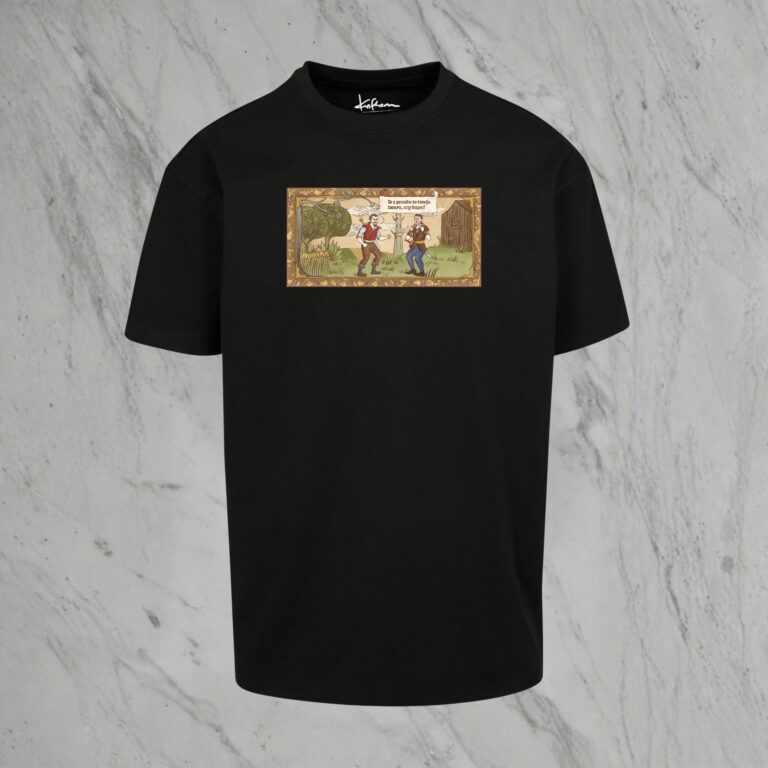 T-shirt Oversize „To twoja twarz czy d…” (Koszulka inspirowana grą Gothic)